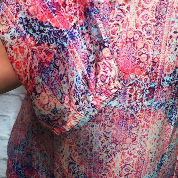 Tangerine NYC Roselette Long Sleeve Boho Top - Picture 4 of 8